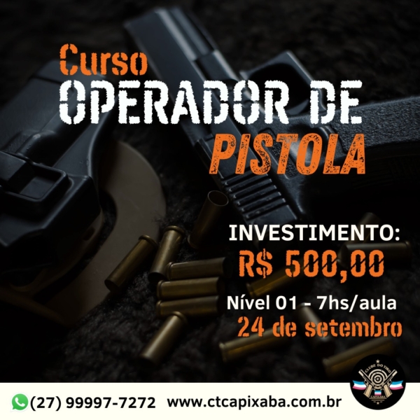 CURSO OPERADOR DE PISTOLA